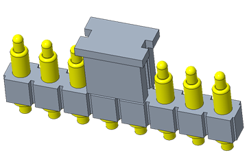 8P Pogo Pin 连接器