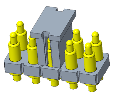 2x5P Pogo Pin连接器