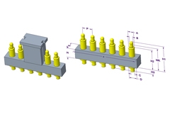 吉林 6P Pogo Pin 连接器