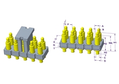 北京2x5P Pogo Pin连接器